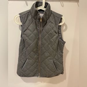 Old Navy gray quilted vest. Woman’s size small.